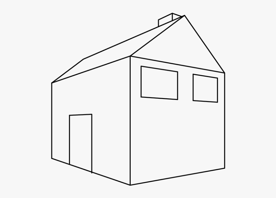 Transparent House Drawing Png - Shed, Transparent Clipart