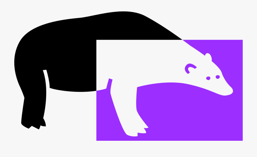 Vector Illustration Of Arctic Polar Bear Threatened, Transparent Clipart