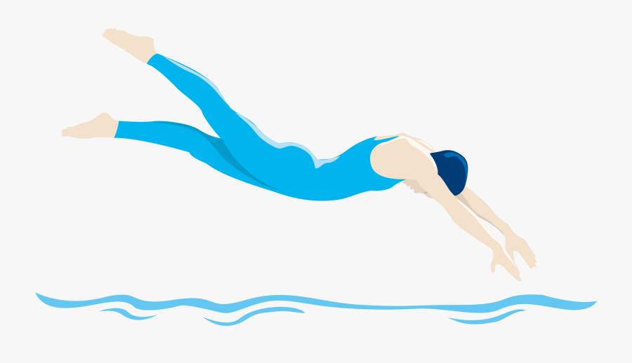 Swimming Sport No Clip Art - Swimmer Diving Clipart, Transparent Clipart