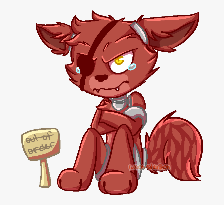 28 Collection Of Foxy Drawing Anime - Foxy Five Nights At Freddy's Chibi, Transparent Clipart