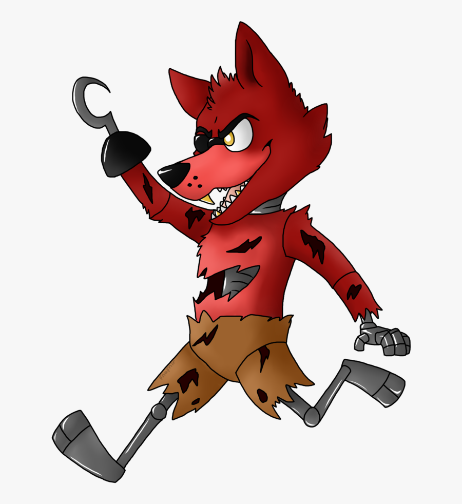 Five Nights At Freddy"s - Foxy The Red Pirate, Transparent Clipart