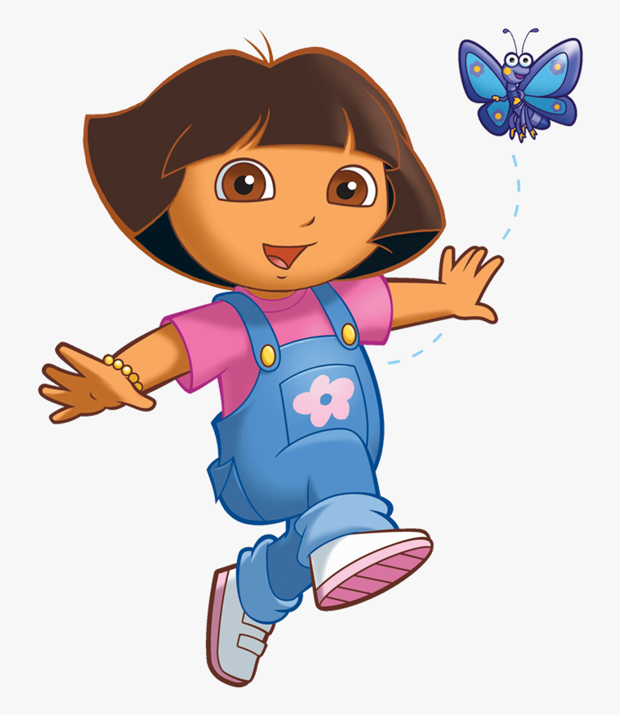 Transparent Dora The Explorer Clipart - Dora Cartoon Butterfly, Transparent Clipart