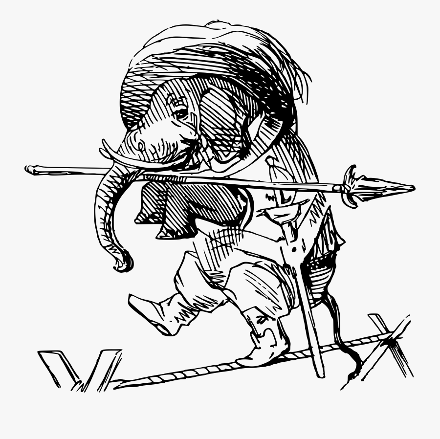 Circus Clipart Tightrope Walker - Corda Bamba Circo Desenho, Transparent Clipart