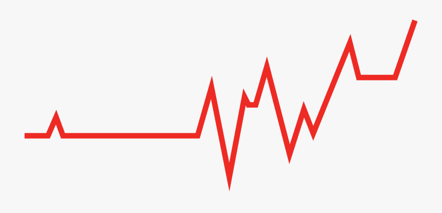 Clipart Volleyball Word - Red Heartbeat Line Png, Transparent Clipart