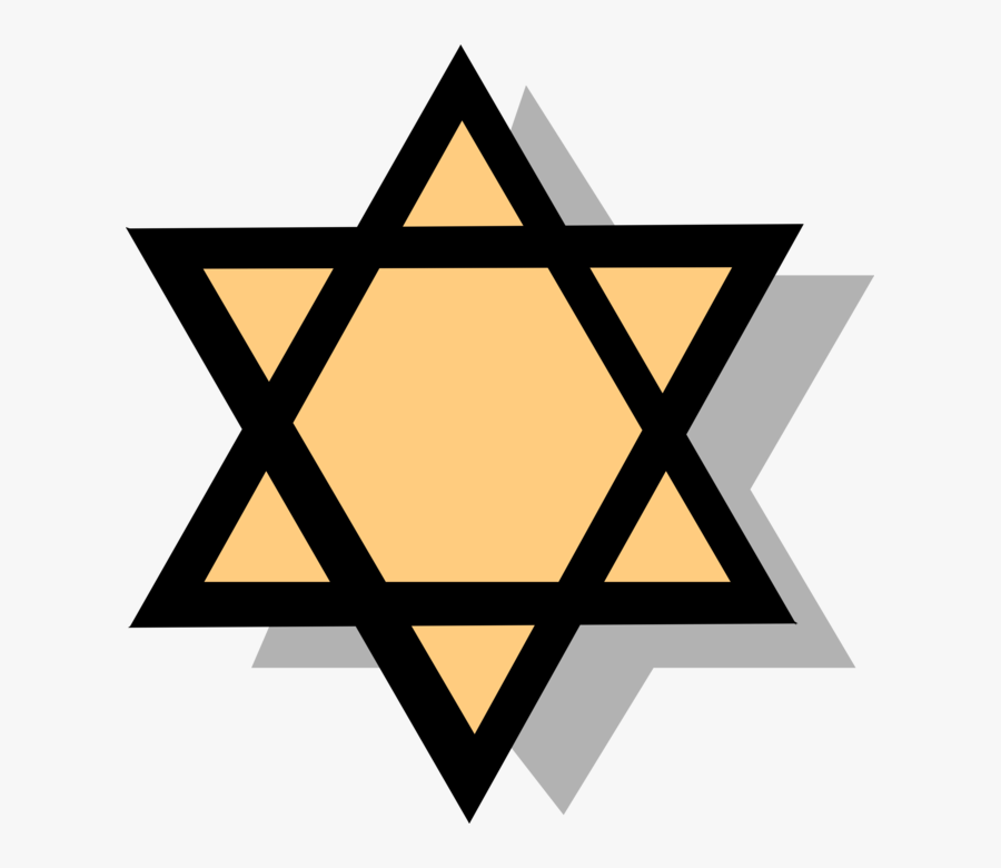 Vector Illustration Of Star Of David Shield Of David - Star Of David, Transparent Clipart