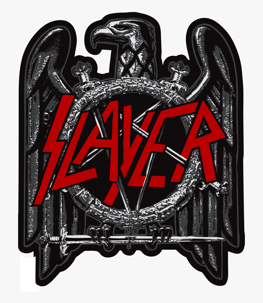 Slayer Black Eagle Logo, Transparent Clipart