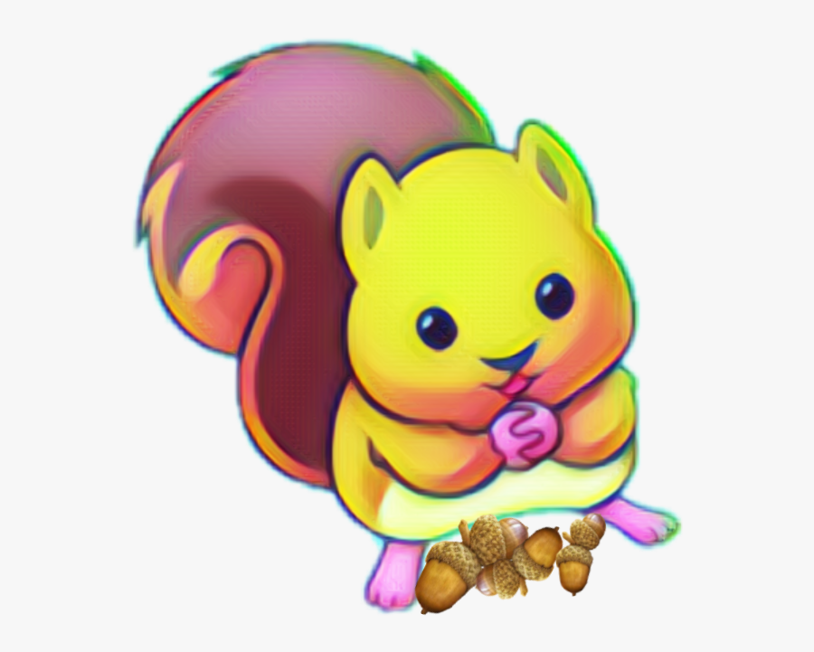 Squirrel Eating Nuts🐿 - Chipmunk Drawing, Transparent Clipart