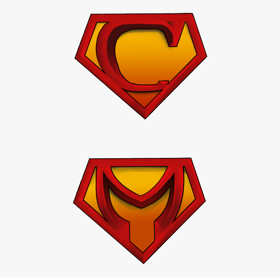 History Clipart Logo - Superman With Different Letters, Transparent Clipart