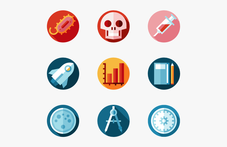 Clip Art Icons Free Vector Scientific - Chemistry Icons, Transparent Clipart