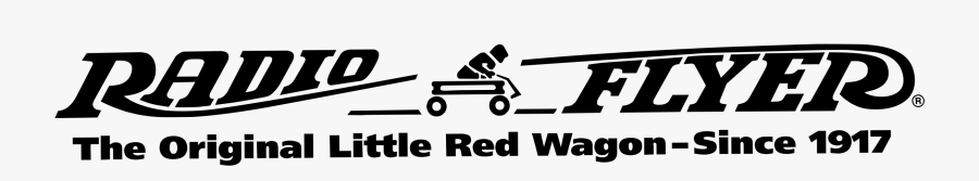 Red Wagon Png Black And White - Radio Flyer Logo Clipart, Transparent Clipart