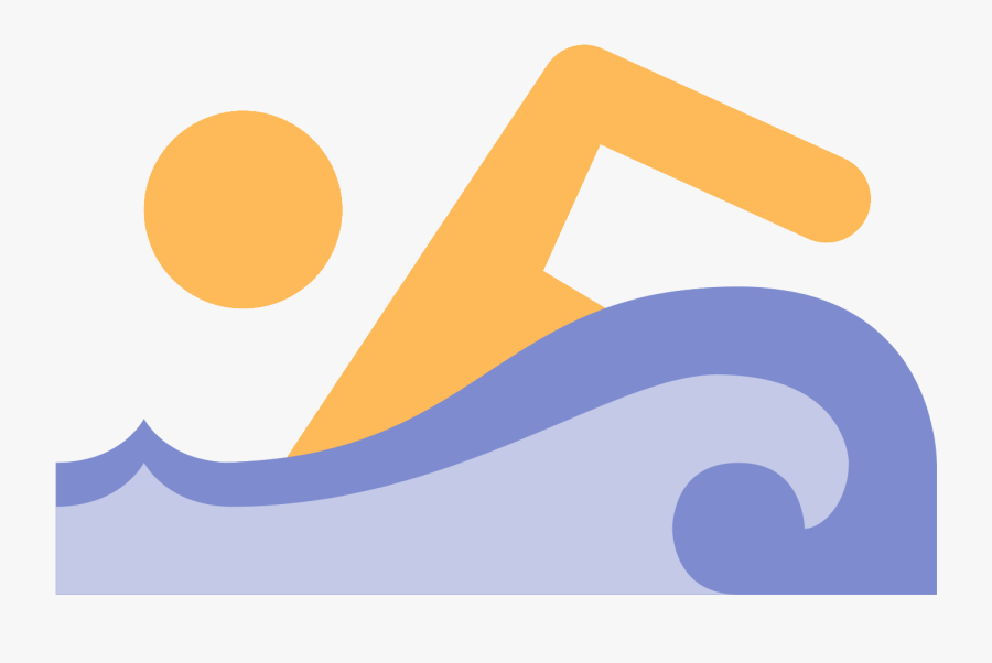 Swimming Player Icon Png, Transparent Clipart