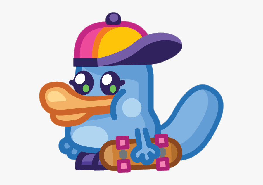 Lips The Duck-billed Brattypus - Moshi Monsters Duck, Transparent Clipart