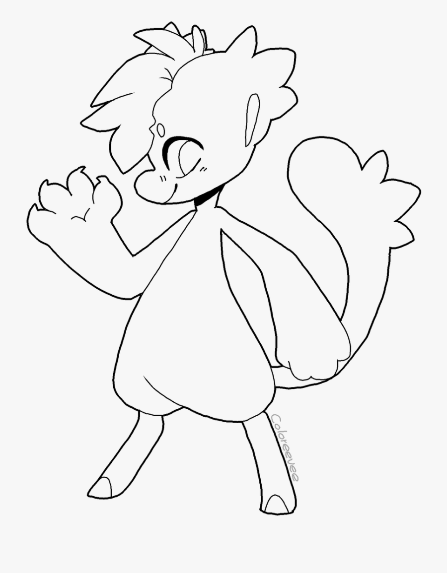 Screen Beans Lineart Free - Bagbean Base, Transparent Clipart