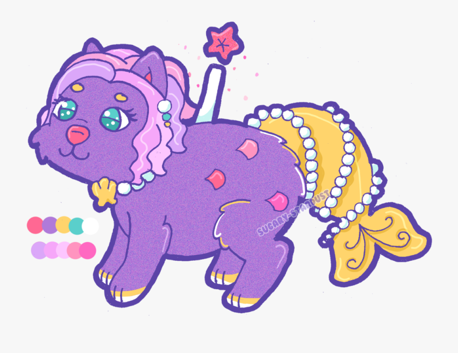 Clip Art Magical Mermaid - Cartoon, Transparent Clipart