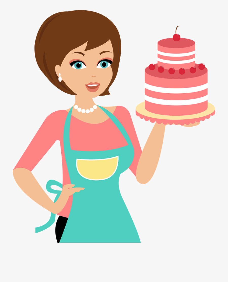 Cliparts For Free - Woman Baker Clipart, Transparent Clipart