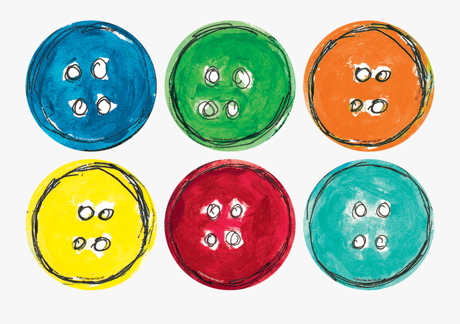 Pete The Cat Buttons, Transparent Clipart