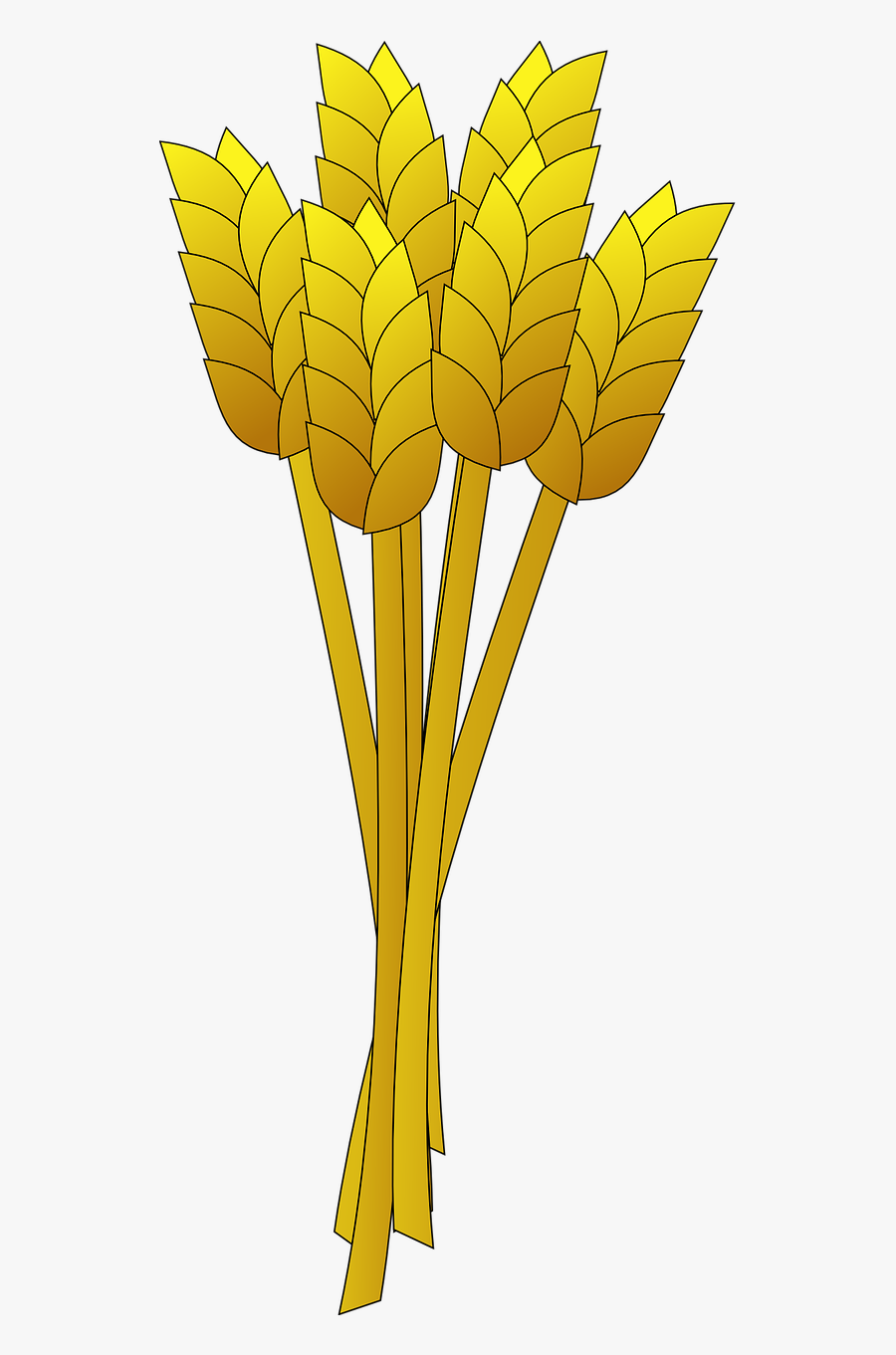 Wheat Yellow Stalk Free Picture - Animated Wheat Png, Transparent Clipart