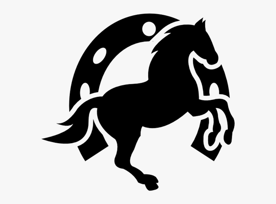 Horse Stencil, Transparent Clipart