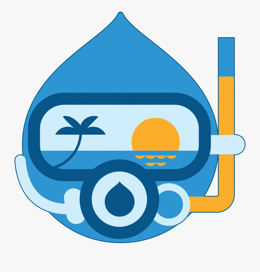 Drupal Diver New, Transparent Clipart