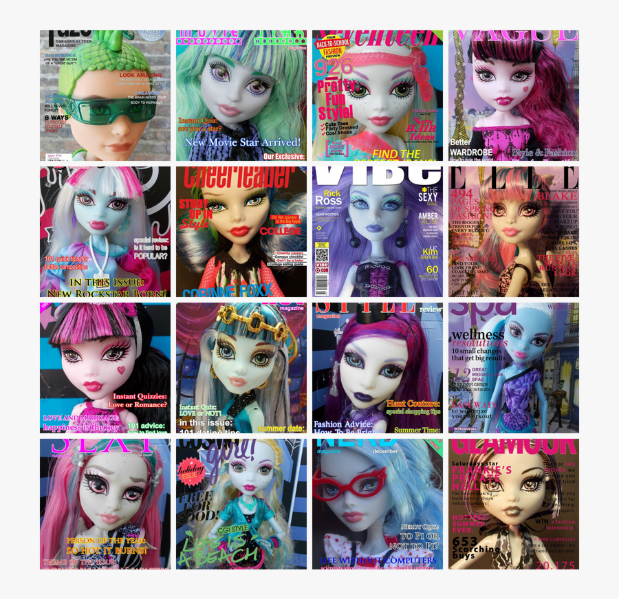 Monster High Doll Printables, Transparent Clipart