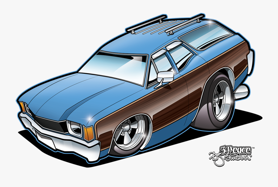 Toon Hero Image - Classic Car, Transparent Clipart