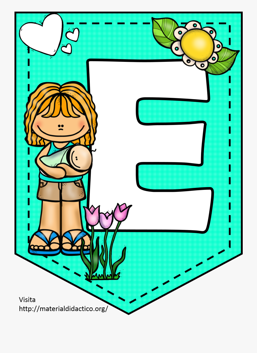 Ff - Abecedario En Banderines Para Imprimir, Transparent Clipart