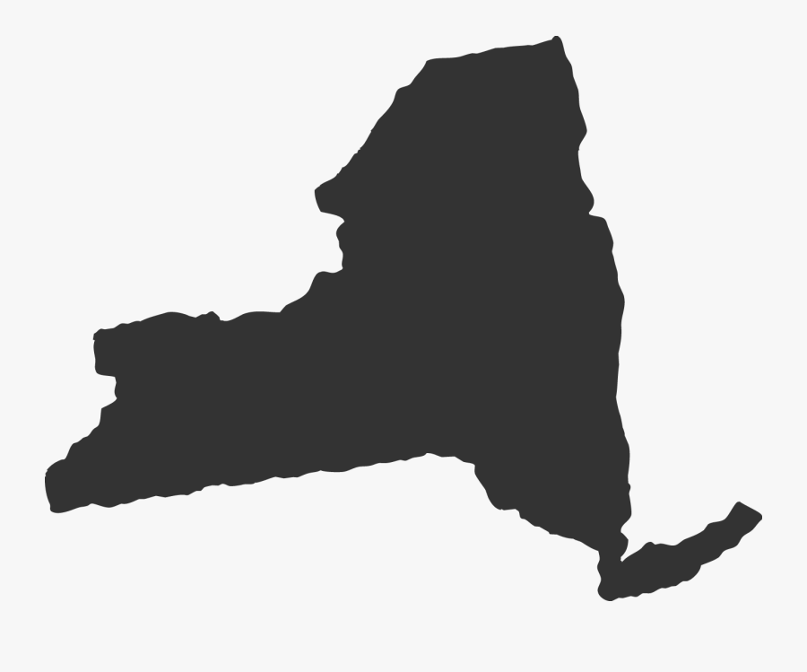 New York - New York State Shape, Transparent Clipart