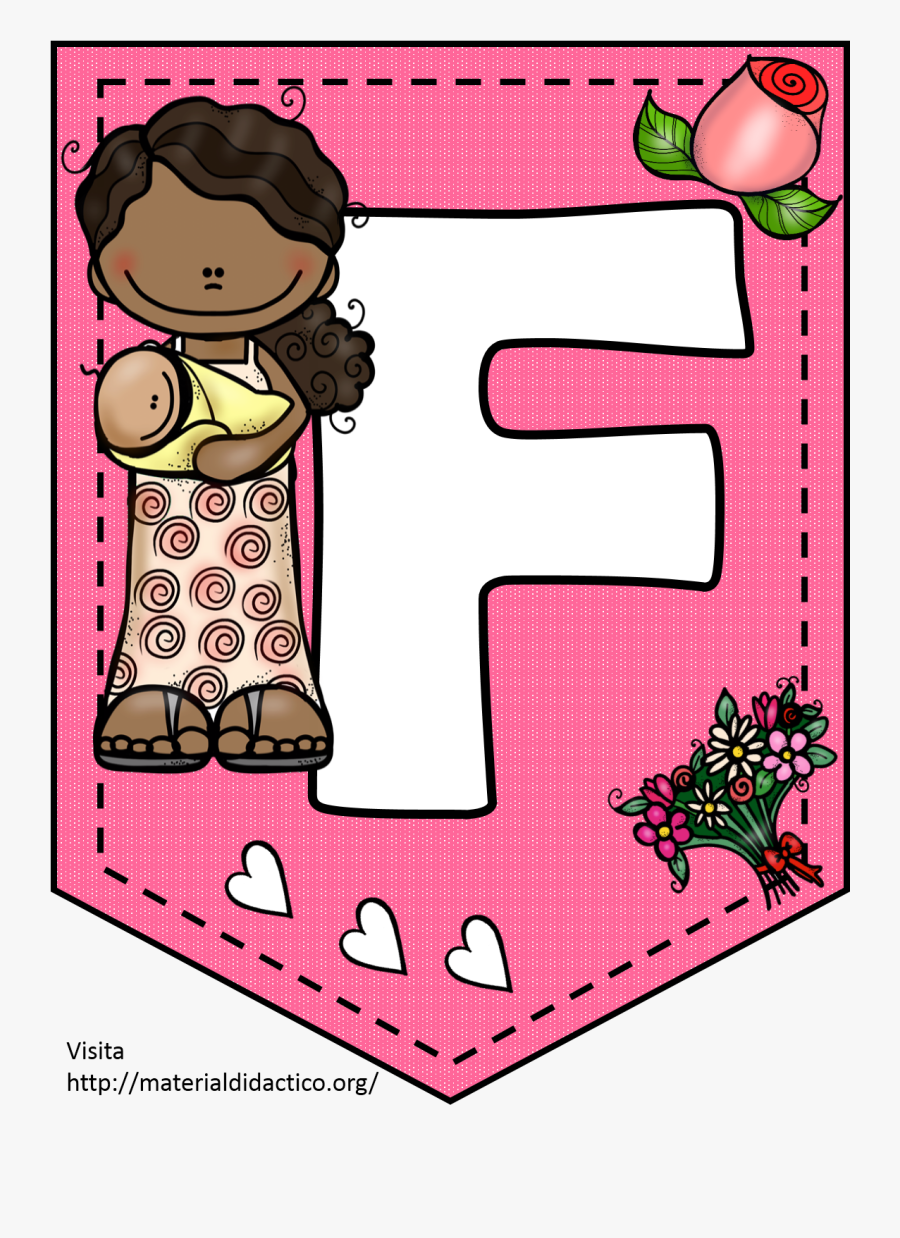 F - Banderines Para El Dia De La Madre, Transparent Clipart