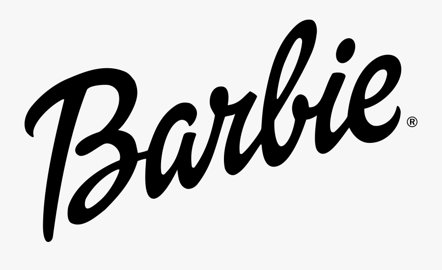Barbie Png Black And White - Barbie Logo Png Black, Transparent Clipart
