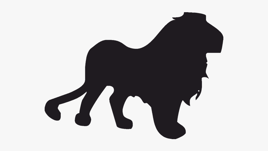 Lion Silhouette Tiger Pumbaa - Sticker, Transparent Clipart