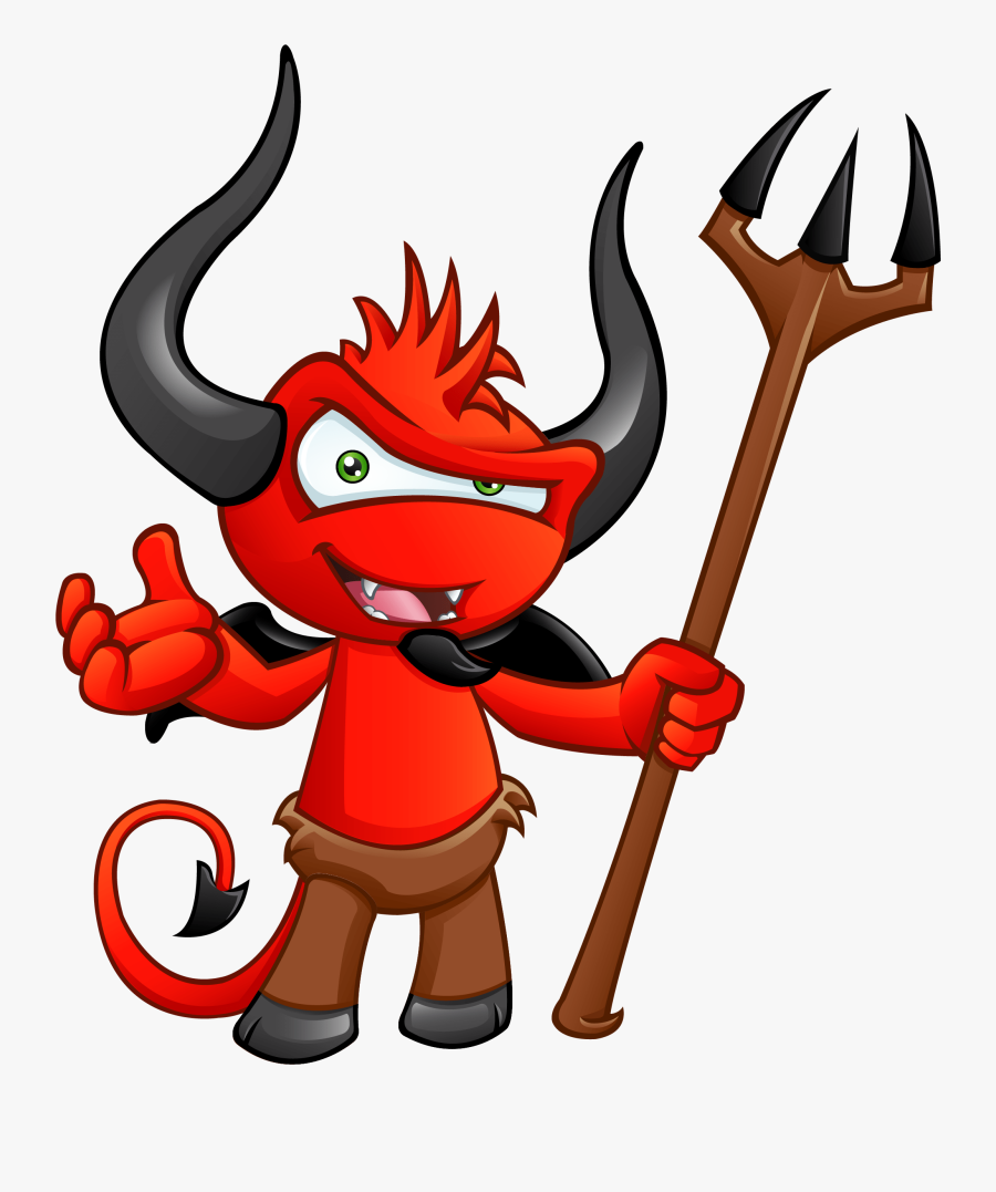 Transparent Devil Tail Png - Red Devil Thumbs Up, Transparent Clipart