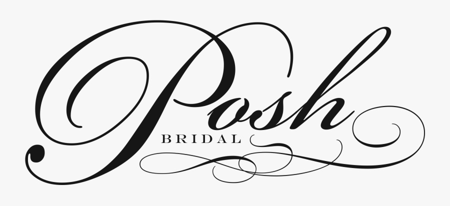 Posh Bridal Couture Logo, Transparent Clipart