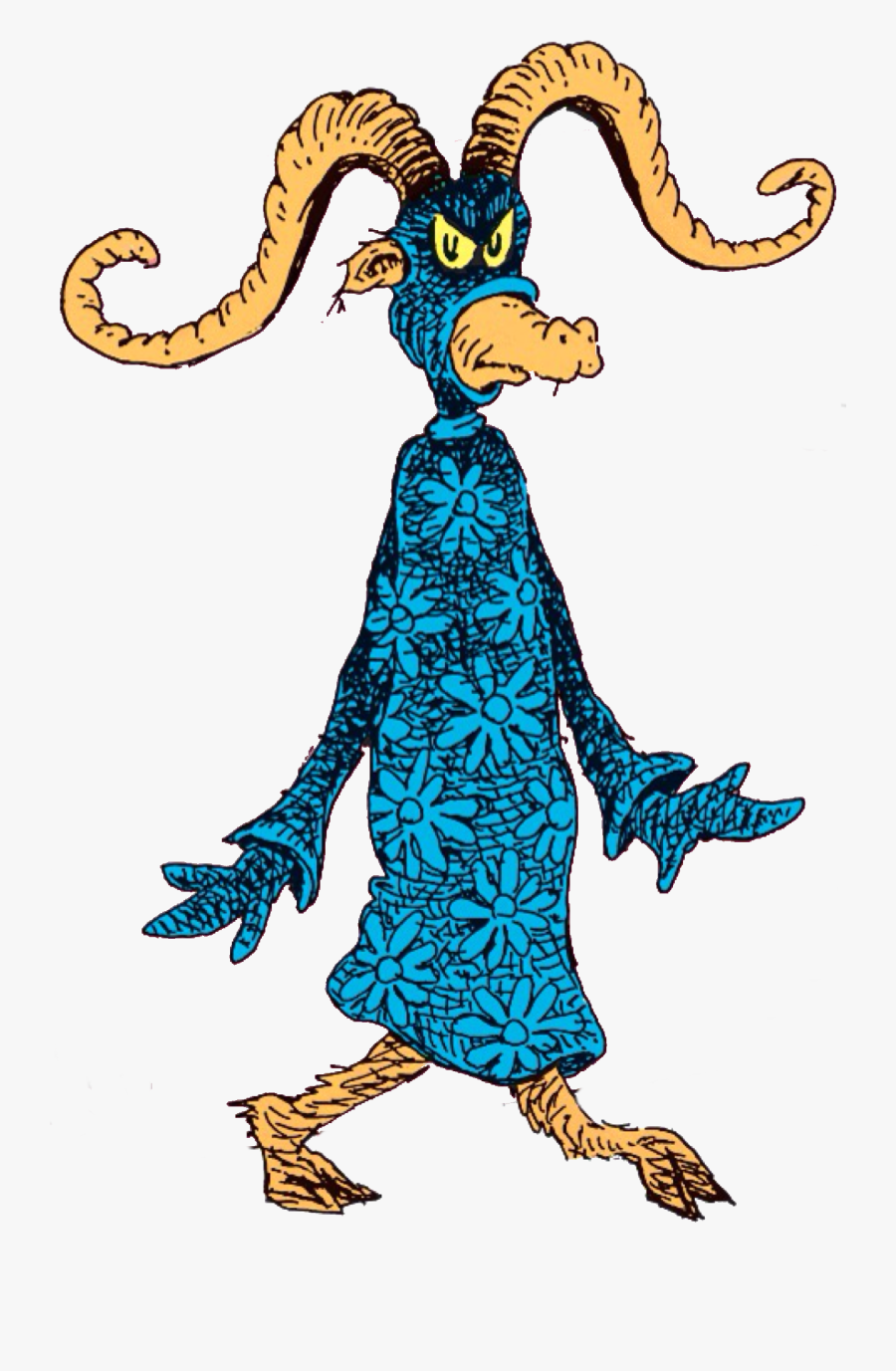 Seuss Wiki - Blue Doctor Seuss Character, Transparent Clipart