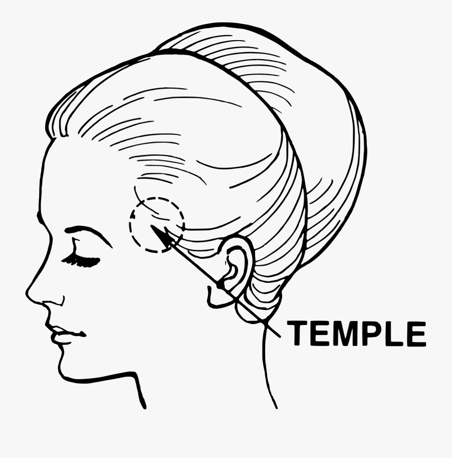Temple - Temple In Human Body, Transparent Clipart