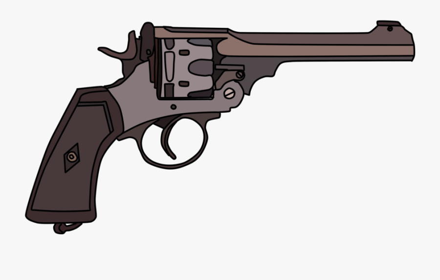 Clip Art Handgun Png For - Webley And Scott 455, Transparent Clipart