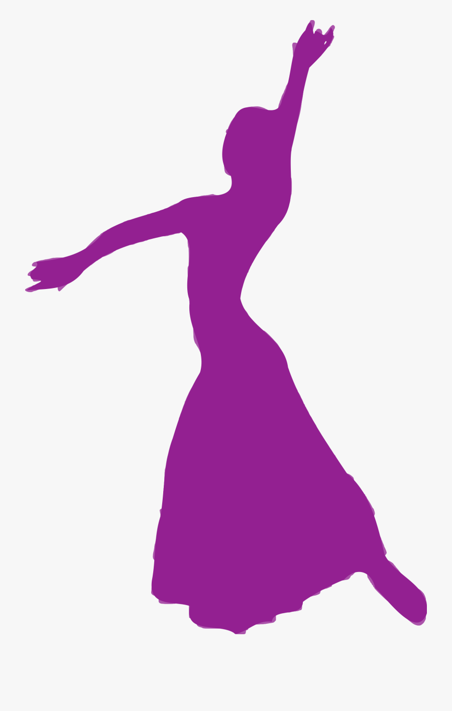 Dancer Clipart Purple - Gambar Siluet Tari Tradisional, Transparent Clipart
