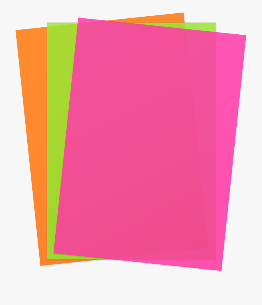 Transparent Neon Png - Construction Paper, Transparent Clipart