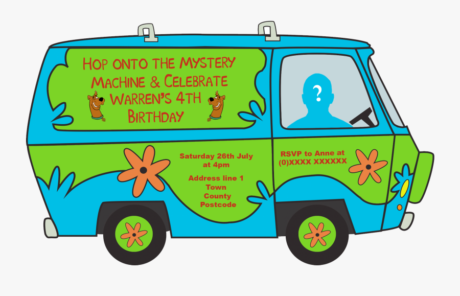 Mystery Machine Png, Transparent Clipart