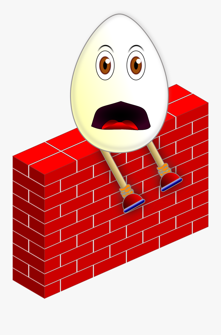 Rime Clipart Humpty Dumpty Wall - Humpty Dumpty On A Wall Clipart, Transparent Clipart