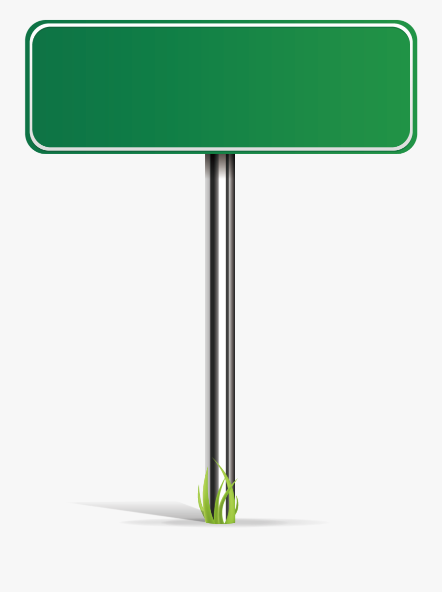 Vector Green Road Sign Png Download - Transparent Background Street Signs Png, Transparent Clipart