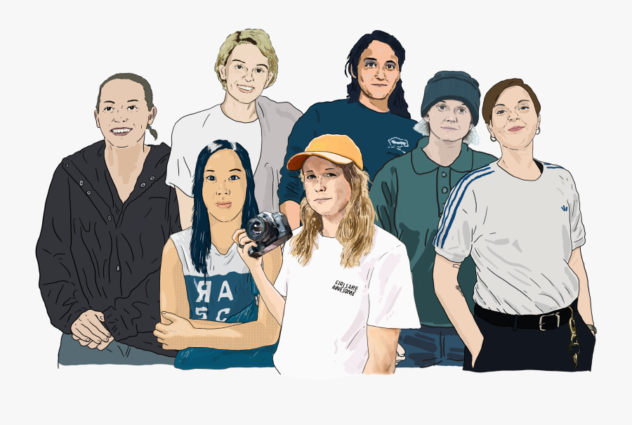 Roller Skating Girl Png No Watermark - Social Group, Transparent Clipart