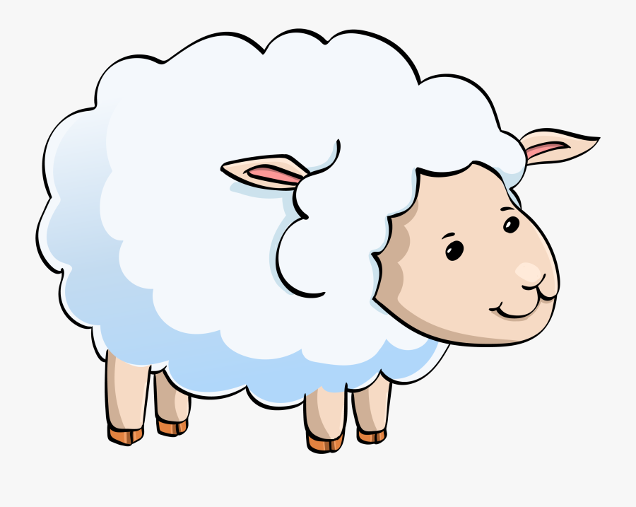 Transparent Cute Sheep Clipart - Lamb Clipart Transparent Background