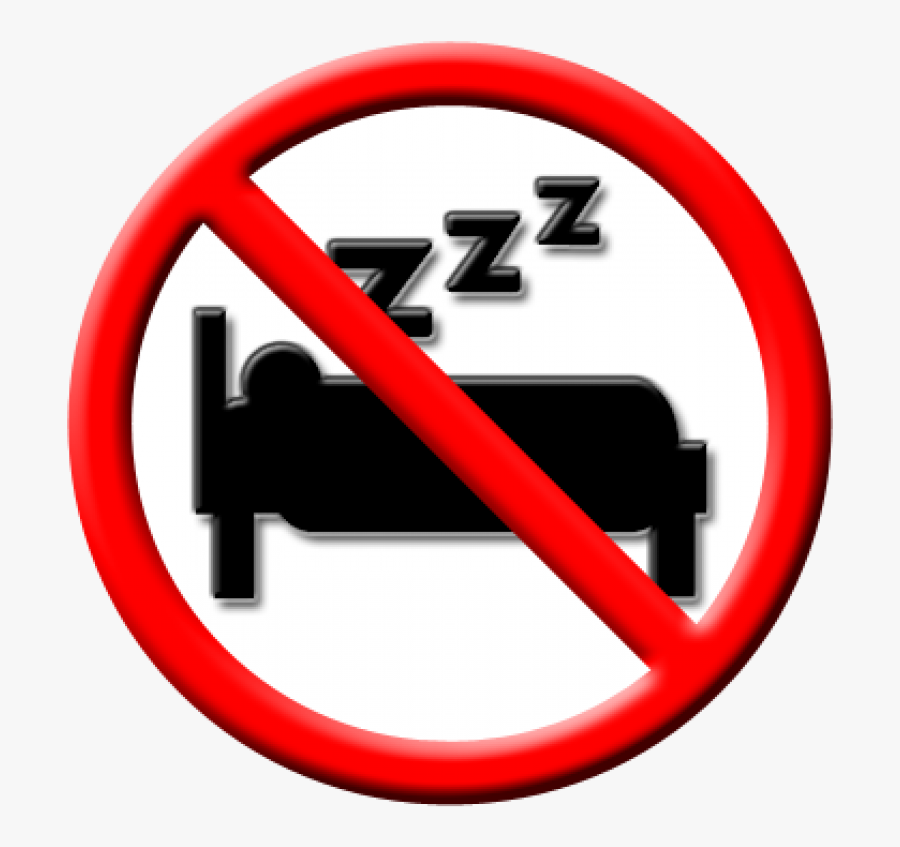 Sleeping Enough Free On - No Sleep Sign Png , Free Transparent Clipart