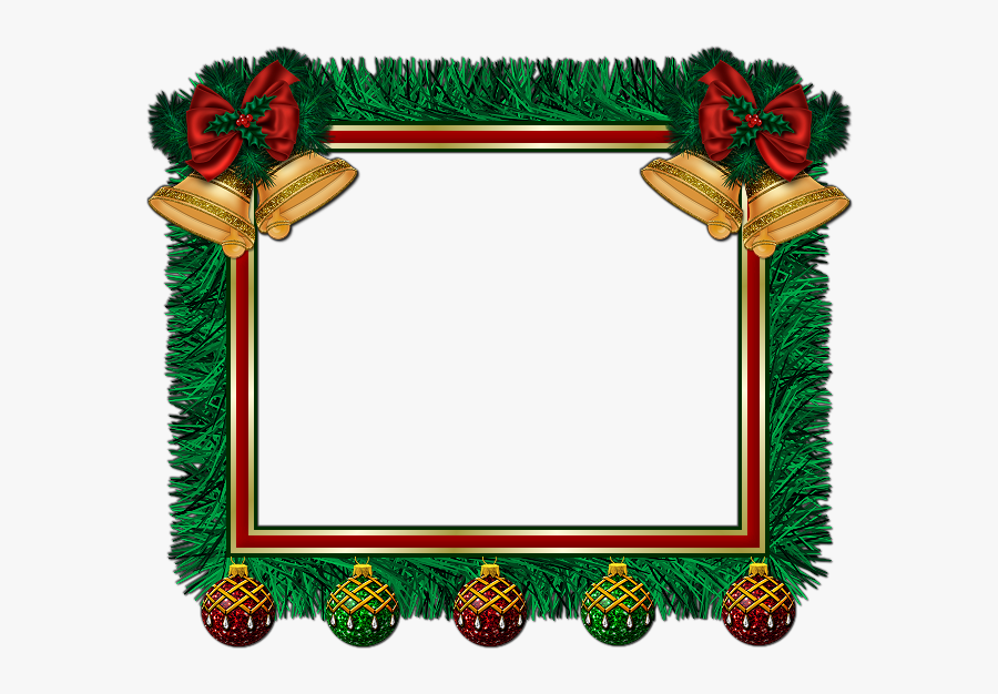 Christmas Square Png Frame, Transparent Clipart