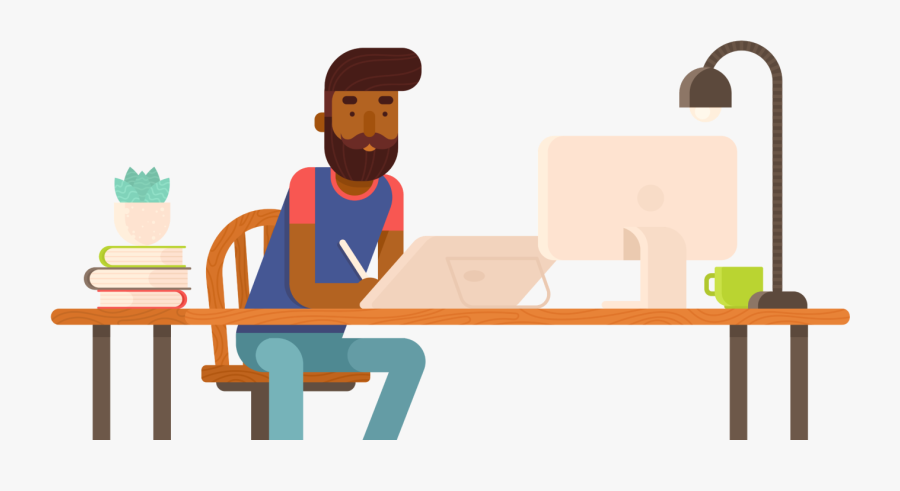 Eliminate Risks And Set Yourself Up For Astounding - Workspace Illustration, Transparent Clipart