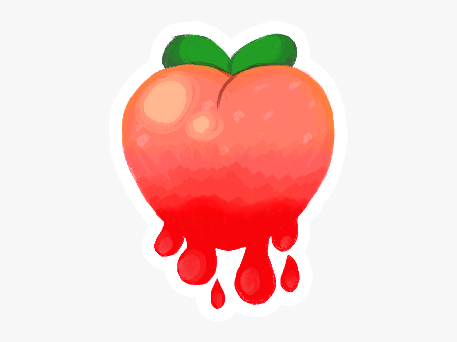Image Of Juicy Peach - Illustration, Transparent Clipart