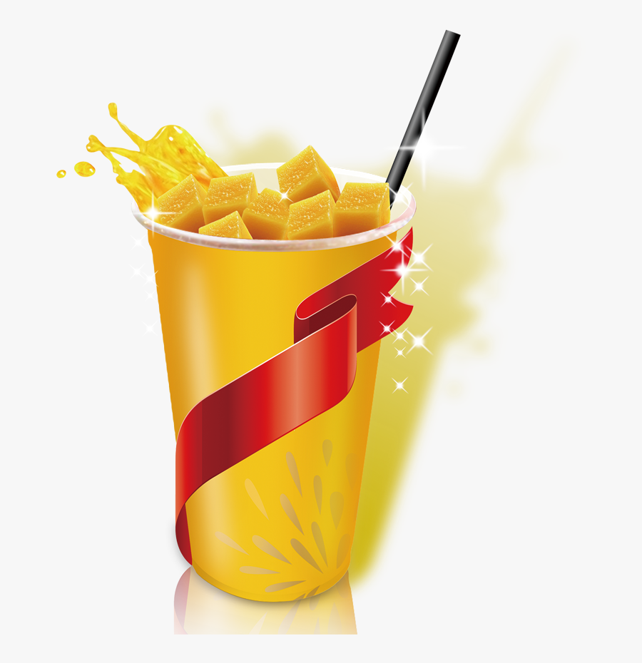 Jugo De Mango Png - French Fries With Juice, Transparent Clipart