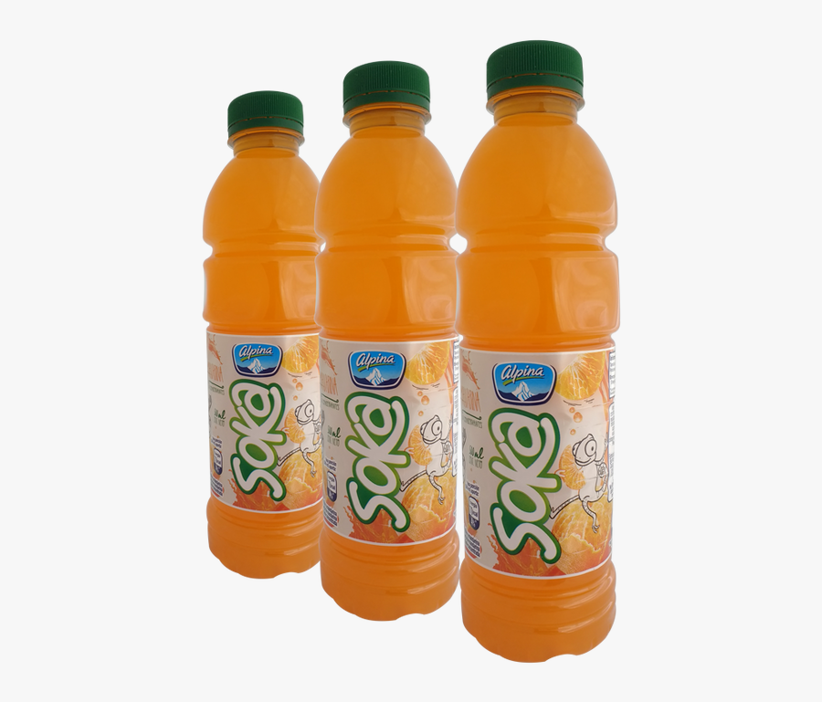 Combo Jugo Soka Mandarina X3 - Plastic Bottle, Transparent Clipart