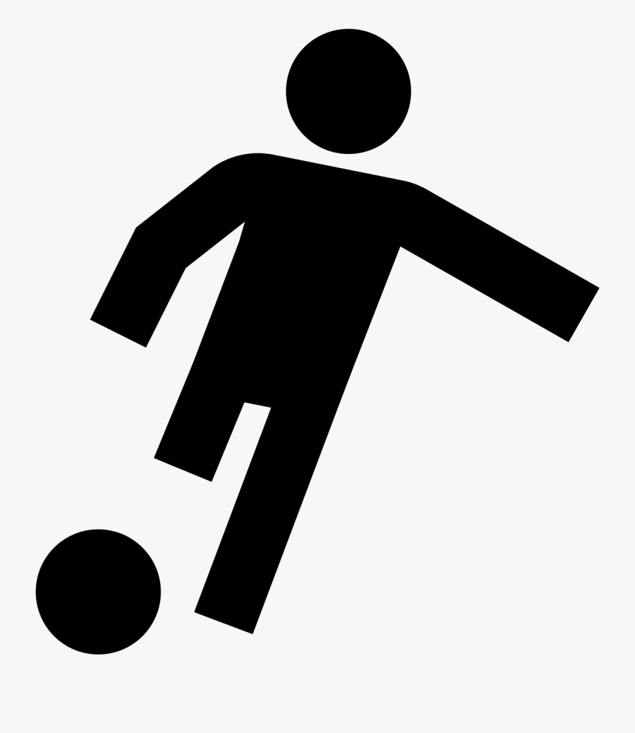 Shows A Silhouette Of A Man On With One Leg Raised, Transparent Clipart