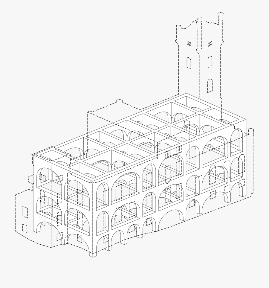 Ruins Drawing Castle - Ruins Studio Loes, Transparent Clipart